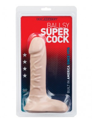 Ballsy Super Cock 9in - White